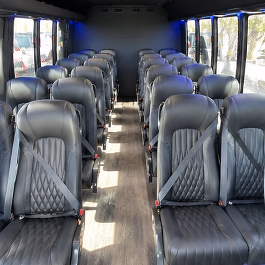 eagan corporate event transportation onboard seating