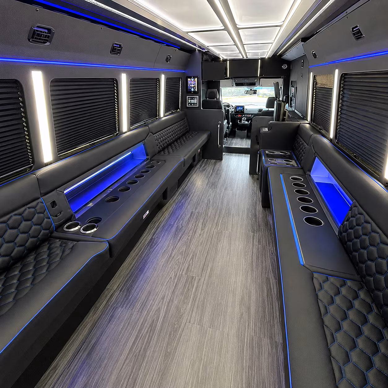 eagan party bus rental interior